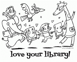 Library Coloring Pages For Kids ABDA ACTS Art And Publishing