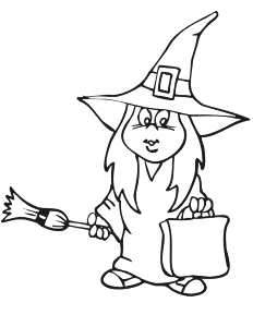 Witch Coloring Pages | Free Printables for Kids