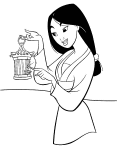 Coloring Page - Mulan coloring pages 0