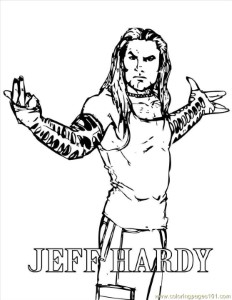 Wrestler Jump From Wrestling Ring Coloring Page