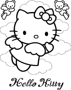 Hello Kitty Angel Coloring Pages | Coloring