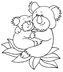Koala Coloring Pages 10 | Free Printable Coloring Pages