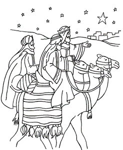 Three kings Coloring Pages - Coloringpages1001.