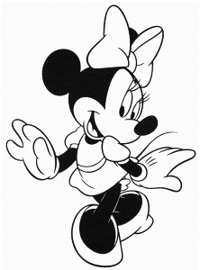 Minnie Mouse Coloring Pages For Kids Printable | Download Free