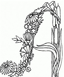 Alphabet Flower A Coloring Page | HelloColoring.com | Coloring Pages