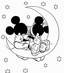 Mickey Mouse And Minnie Mouse Coloring Pages 48 | Free Printable