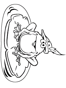 cartoon frogs Colouring Pages (page 2)
