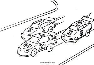cool car coloring pages cars nascar children