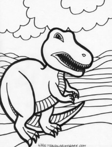 Scary Dinosaur Coloring Page Free Printable Coloring Pages Scary