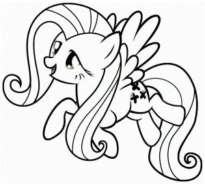 Cartoon My Little Pony Coloring Pages Free Printable For Kids #