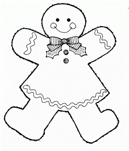Gingerbread Coloring Pages 35623 Label Christmas Coloring Pages