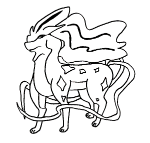 suicune coloring pages | coloring pages for kids, coloring pages