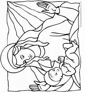Baby Jesus Coloring Page | Coloring Pages