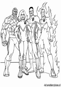 Fantastic Four Colouring Pages (page 2)