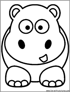 Hippo Coloring Pages 114330 Label Baby Hippo Coloring Pages 285813
