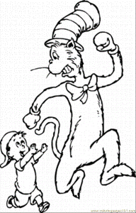 Free Inspired: cat in hat coloring pages