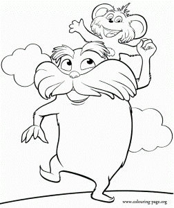 The lorax the lorax and pip coloring page