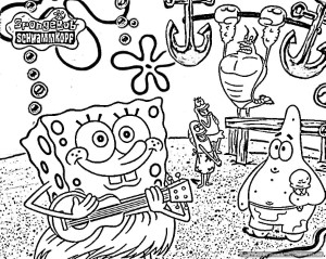 spongebob coloring pages for girls | Coloring Pages For Kids