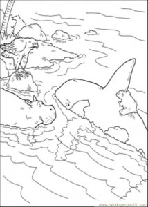 Coloring Pages 8riding A Whale Coloring Page (Mammals > Whale