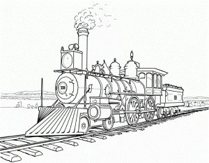 Steam Train Coloring Pages - HD Printable Coloring Pages