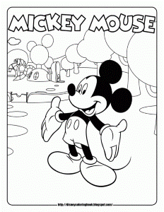 Mickey Mouse Printables Coloring Pages 104256 Label Baby Mickey