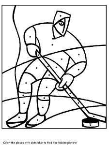 Hockey Dotpuzzle Coloring Pages & Coloring Book