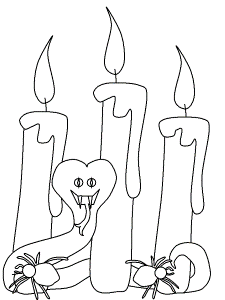 Snake and Candles Printable | Halloween Parties for Kids