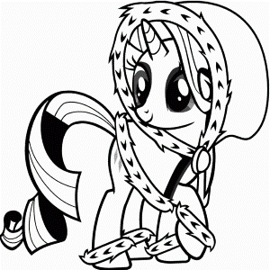 My Little Pony Rarity Coloring Page : KidsyColoring | Free Online