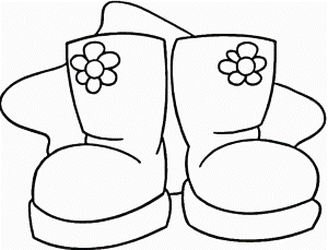 Snow-Boots-Coloring-Page