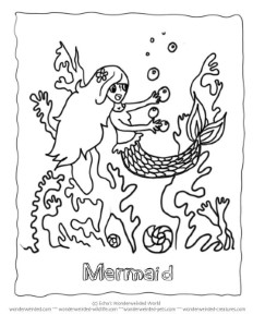 Little Mermaid Coloring Pages Book, Free Mermaid Coloring Pages