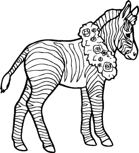 zebra coloring pages 2014
