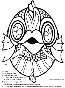 Gallery For > Fish Mask Template Printable