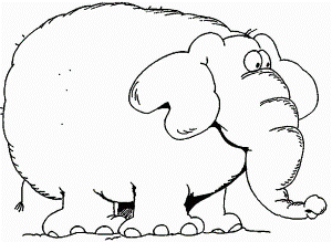 Coloring pages elephants - picture 20