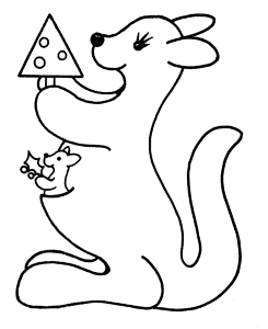 Kangaroo Coloring Pages | Clipart Panda - Free Clipart Images