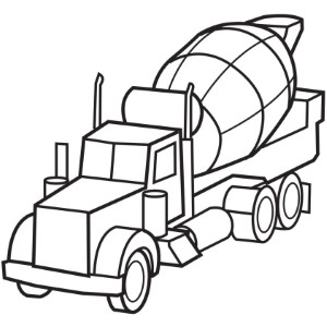 Cement Truck Coloring Pages - Free Printable Coloring Pages | Free