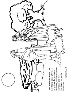 Coloring Page Place :: Abraham Coloring Pages
