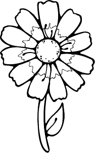 Flowers Coloring Pages Page 4: Printable Flowers To Color, Parts
