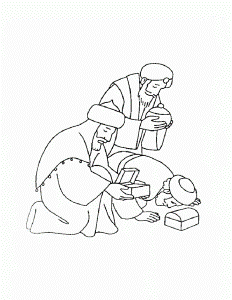 Funny Three Wise Men Color In Source Bt Concept | ViolasGallery.