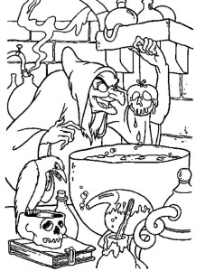 Coloring pages snow white and the seven dwarfs - picture 4