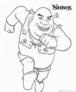 Shrek Coloring Pages For Kids X