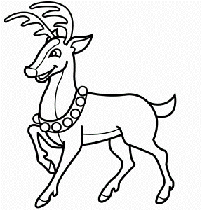 Reindeer Coloring Page | Coloring Pages