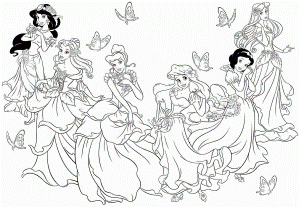 Coloring Pages : Free Disney Princess Coloring Pages Image ...