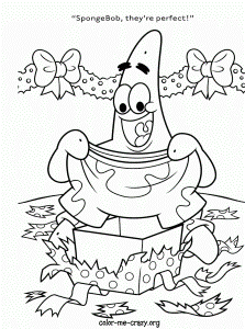 Free Spongebob Christmas Coloring Pages Printables - Coloring