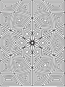 Geometric - Coloring Pages for Kids and for Adults