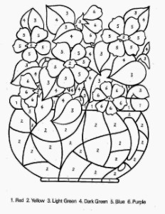Color By Number Sheets | Free Coloring Sheet