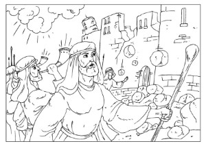 7 Pics of Joshua And Jericho Coloring Pages - Joshua and Walls of ...