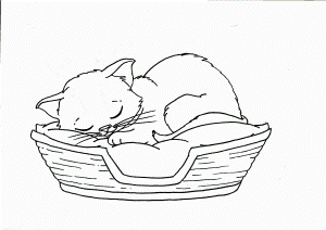 Kitten Coloring Pages Printable - Colorine.net | #18127