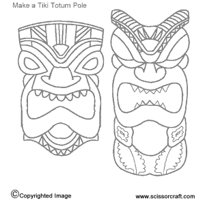 Totem Pole Coloring Pictures - Coloring Pages for Kids and for Adults