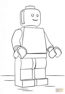 Lego Man coloring page | Free Printable Coloring Pages