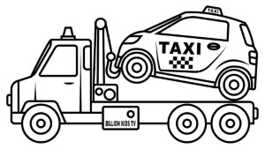Fantastic Taxi Coloring Sheets for Typically 4 or 6 Years Old ...